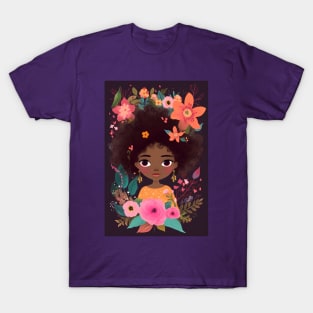 Little Fairy in the Floral Garden T-Shirt